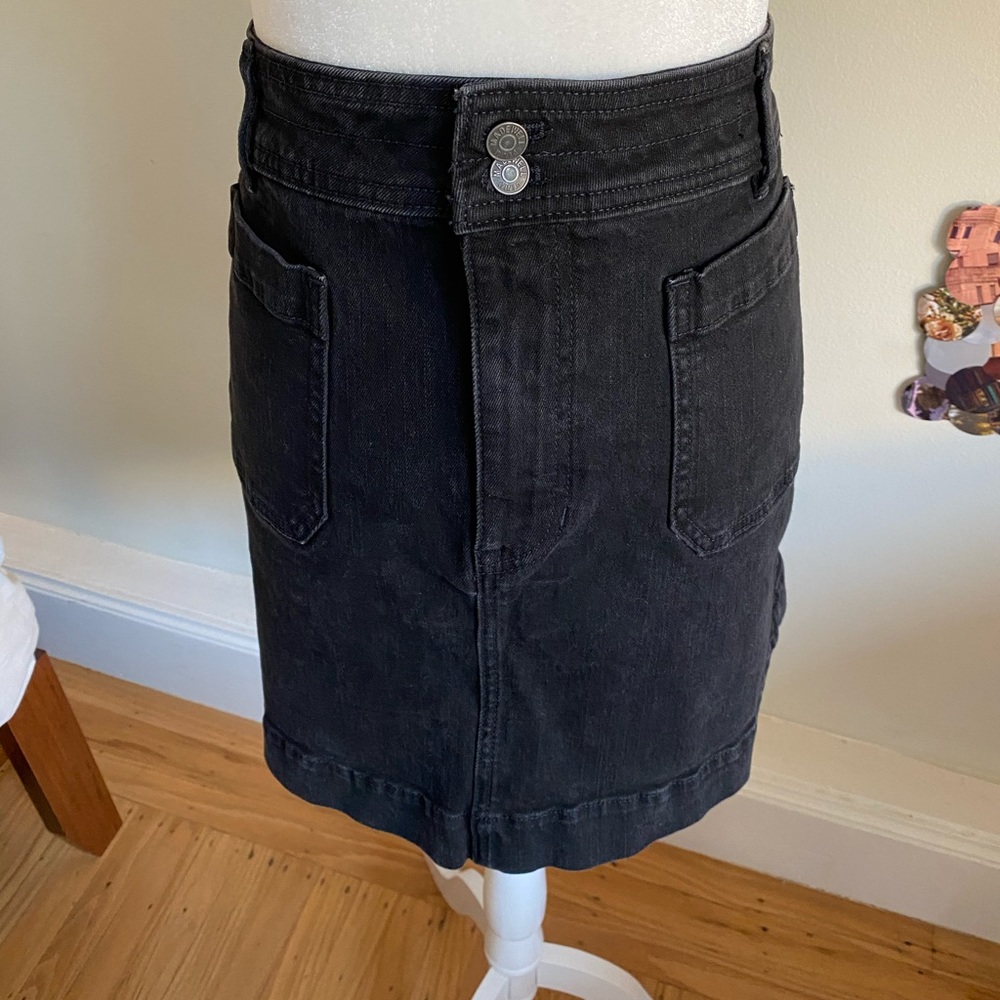 Madewell Stretch A-Line Denim Mini Skirt